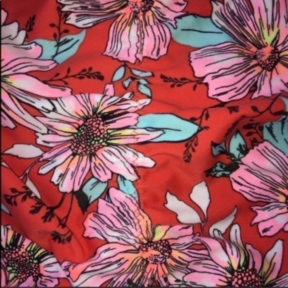 Xhilaration Orange Floral Hipster Bikini Bottoms Women’s XL - Picture 5 of 6